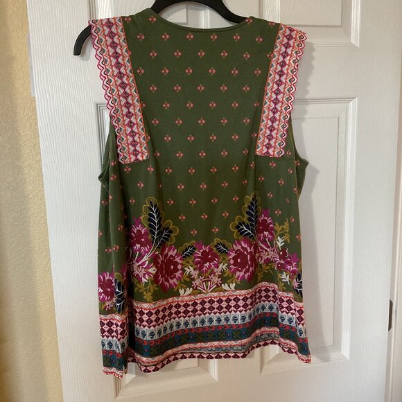 NWOT Anthropologie cap sleeve top XL - Picture 3 of 7